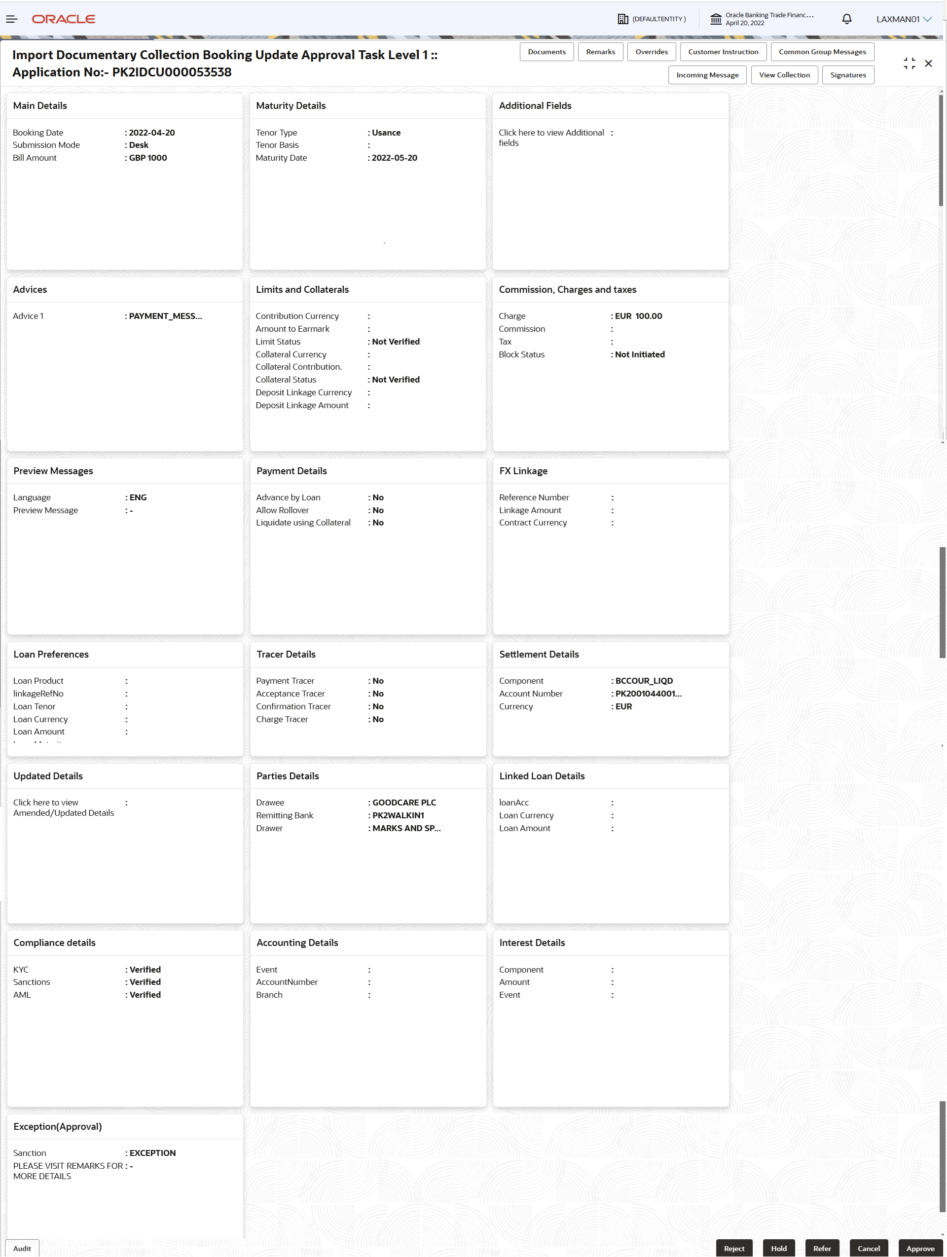 Description of approvalsummary.png follows