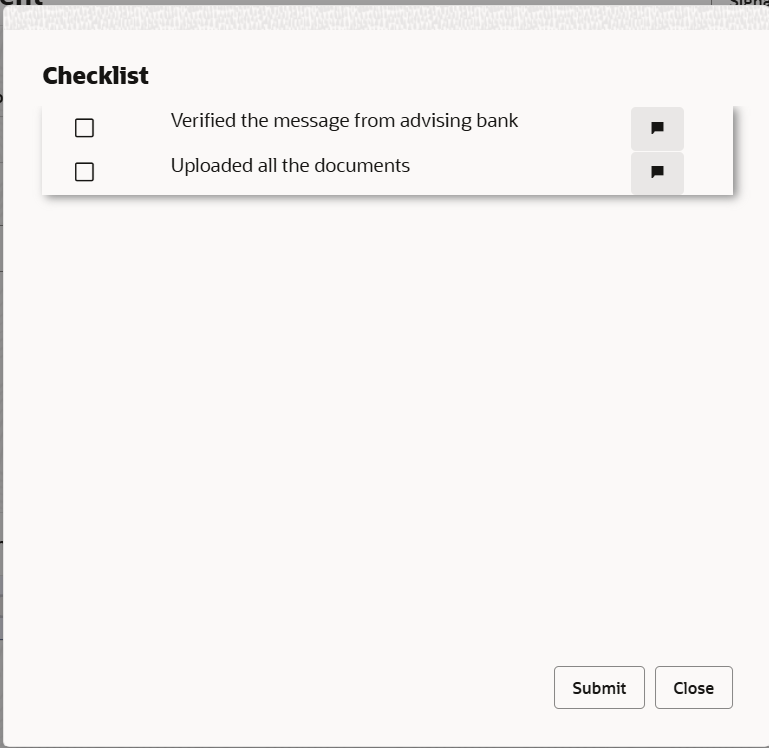 Checklist