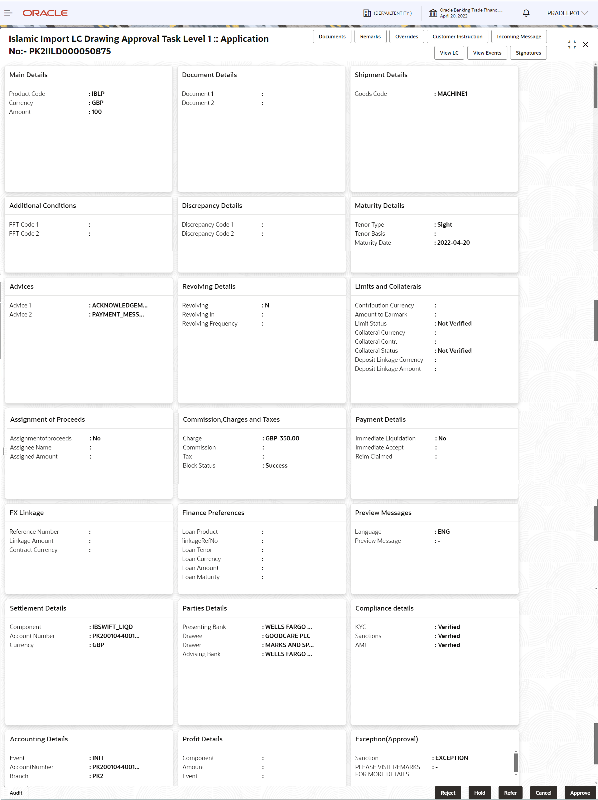 Description of approvalsummary.png follows