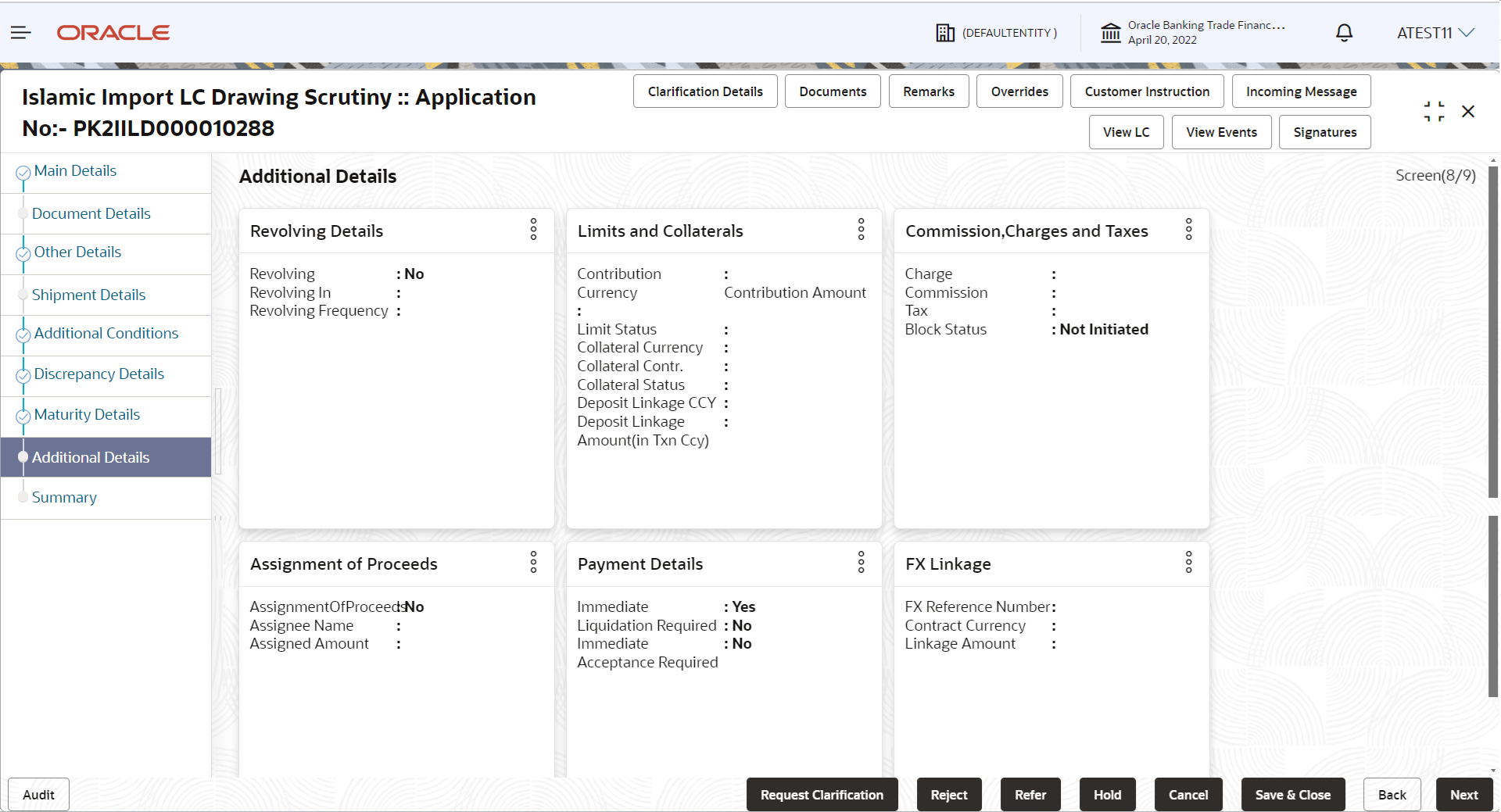 Description of scrutinyadditionaldetails.png follows