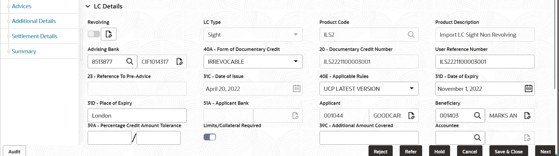 Description of demainlcdetails.png follows