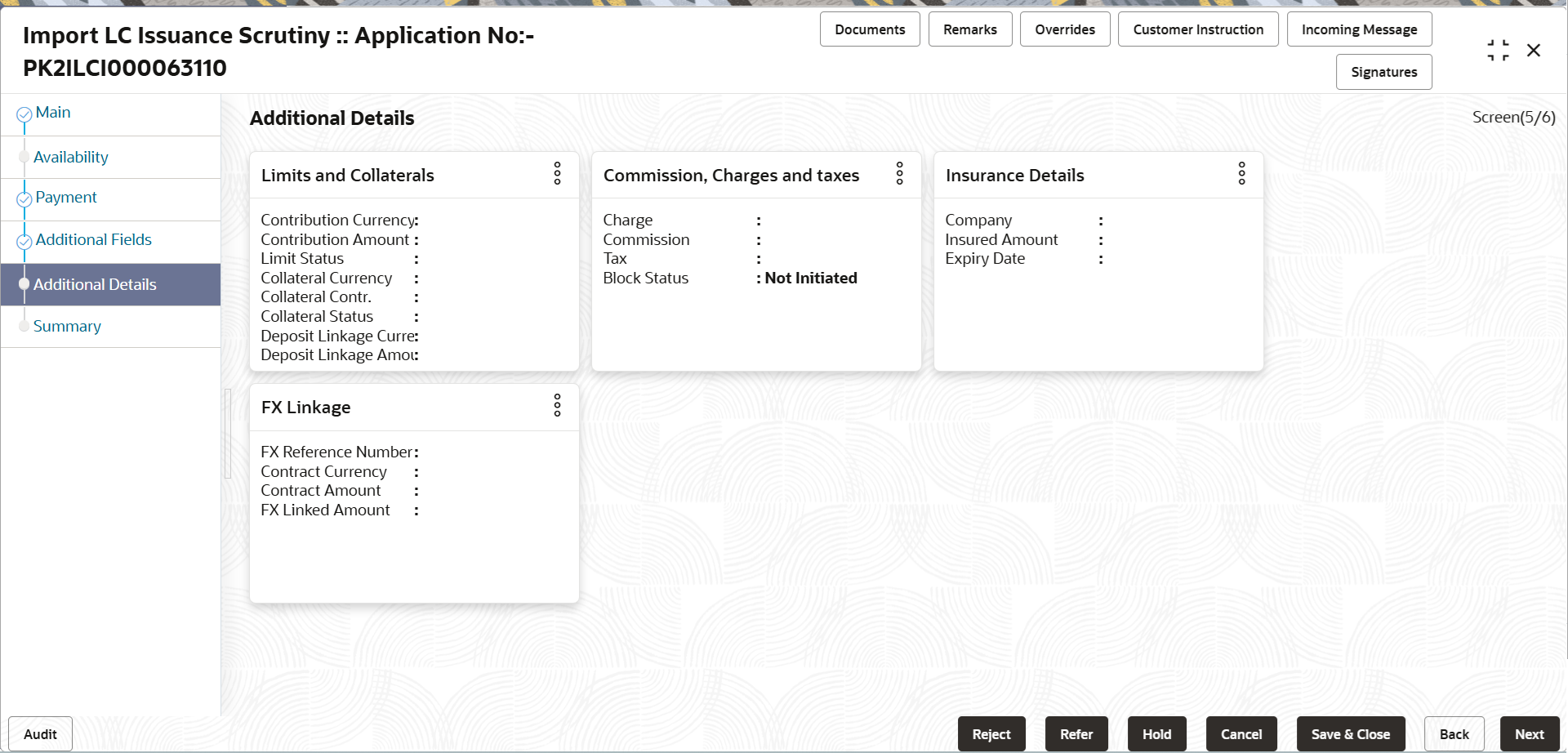 Description of scrutinyadditionaldetails.png follows