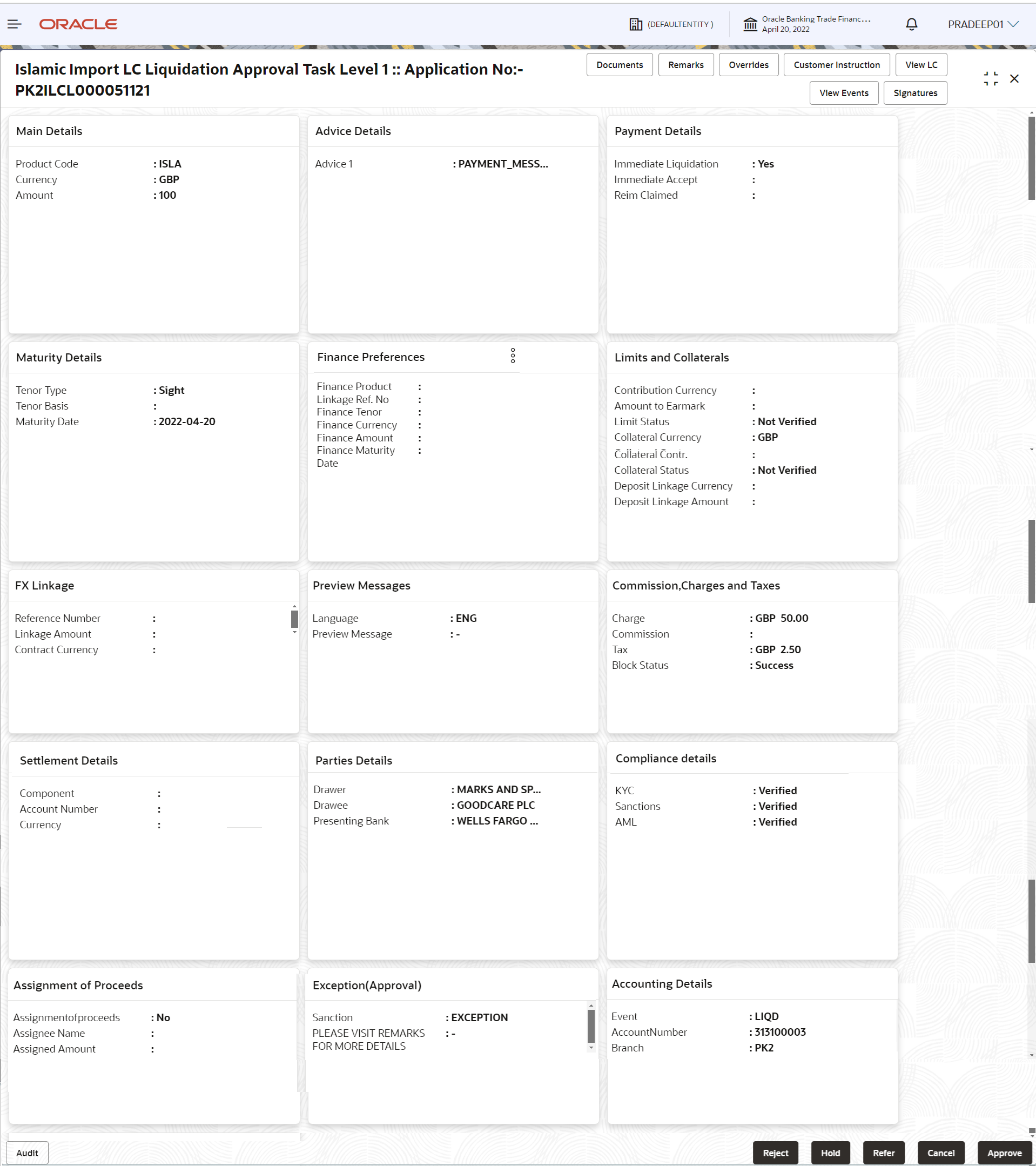 Description of approvalsummary.png follows