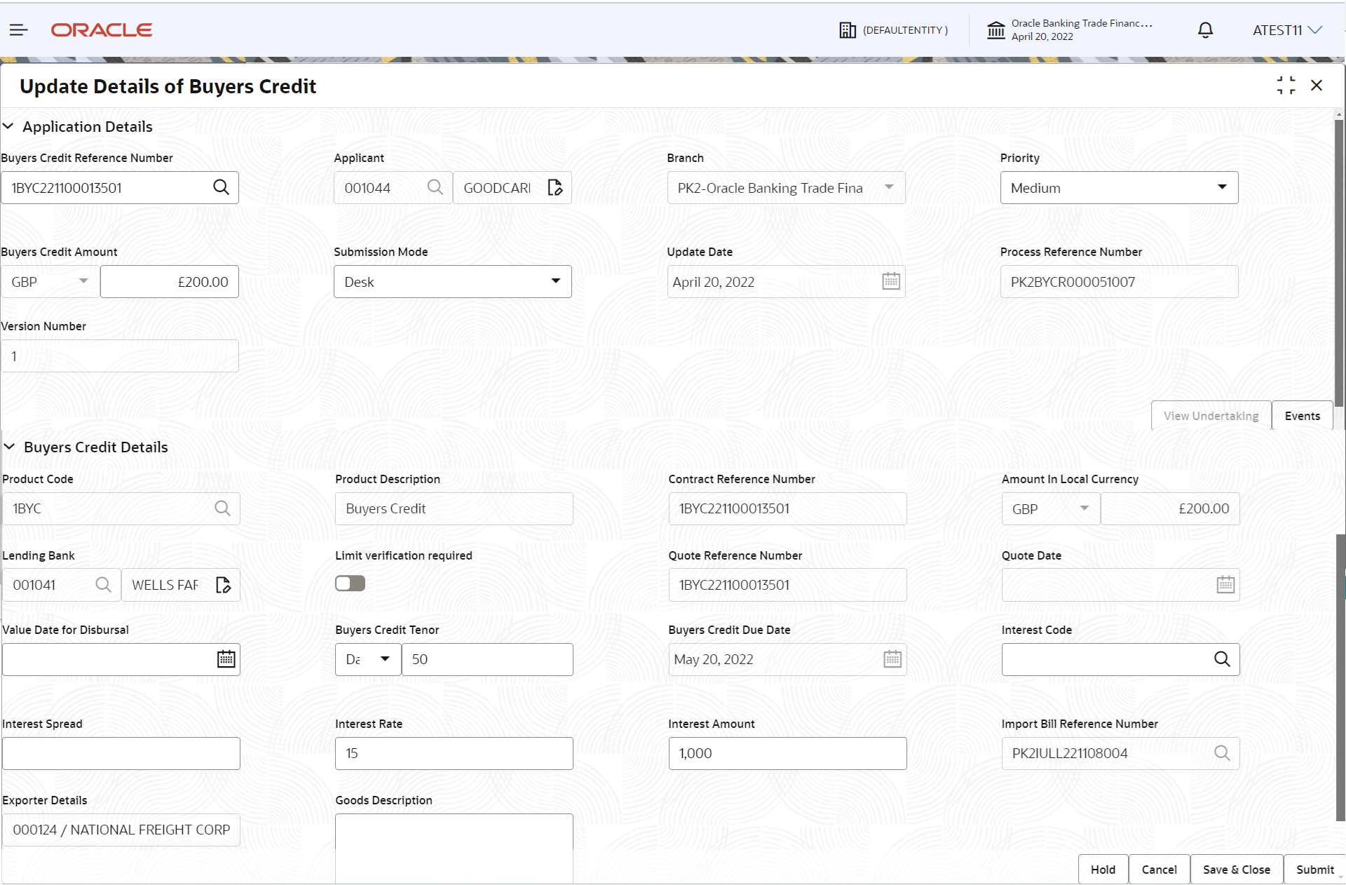 Description of registrationapplicationdetails.png follows