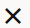 Cross mark