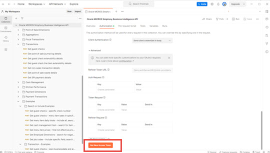 Screenshot shows the Authroization tab in Postman.