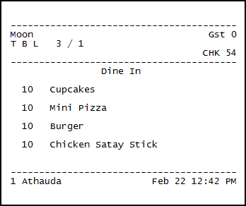 This figure shows an example image of a runner chit with the check number.