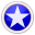This figure shows the VIP icon, which is a blue circle with a star.