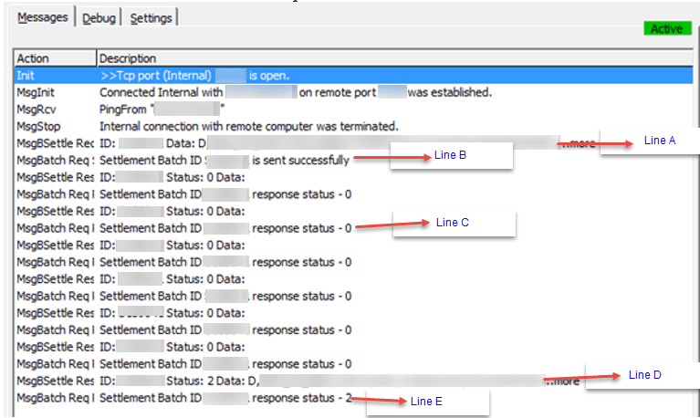 This figure shows the OHC Ship Transfer Message This figure shows the OHC Ship Transfer Message