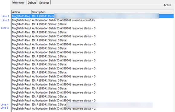 This figure shows the OHC Ship Transfer Messages This figure shows the OHC Ship Transfer Messages