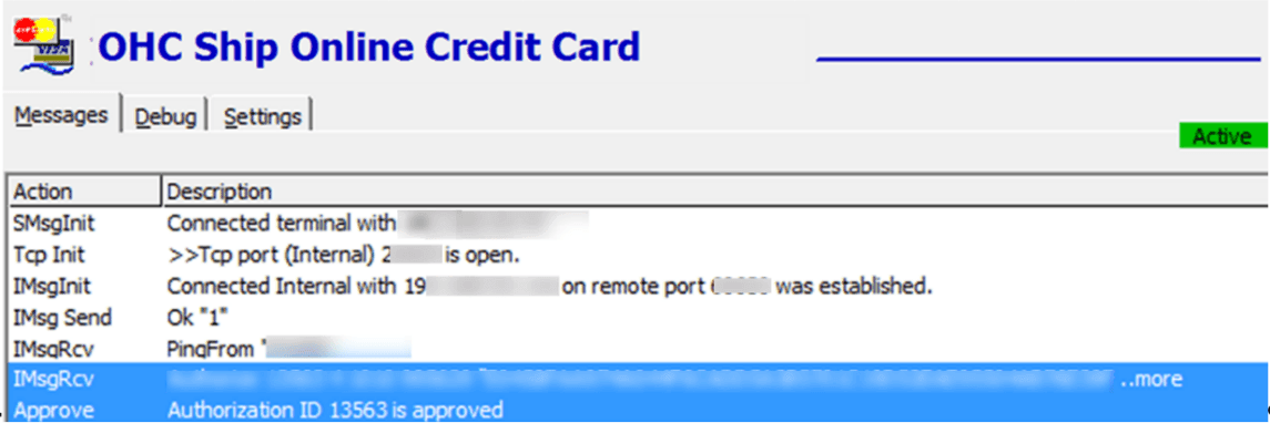 This figure shows the OHC Ship Transfer — Send Request Message — Send Authorization