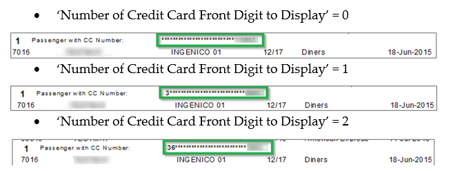 This figure shows the Reporting — Number of Front Digit to Appear in Report This figure shows the Reporting — Number of Front Digit to Appear in Report