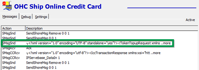 This figure shows the Response Message of Send Authorization