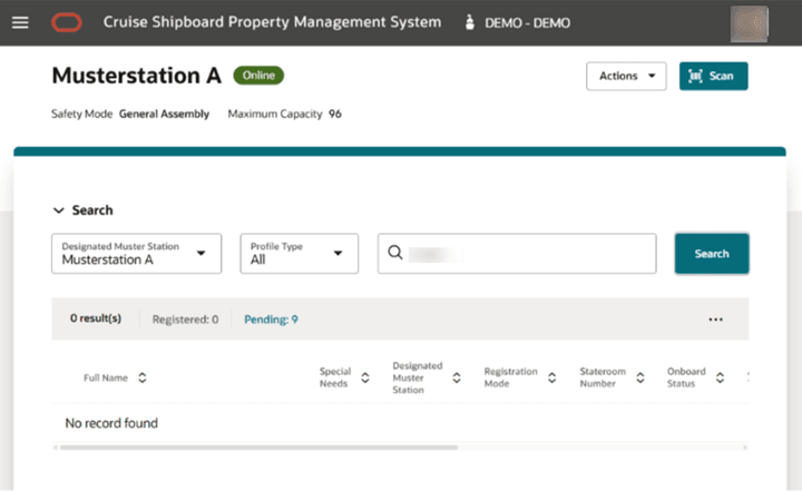 This figure shows the Register Page Search Profile