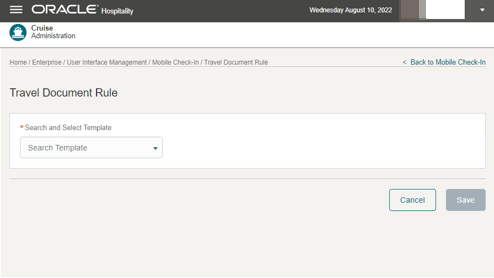 This figure shows the Travel Document Rules