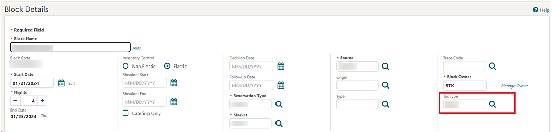 Image shows Block Details. Image shows Block Details.