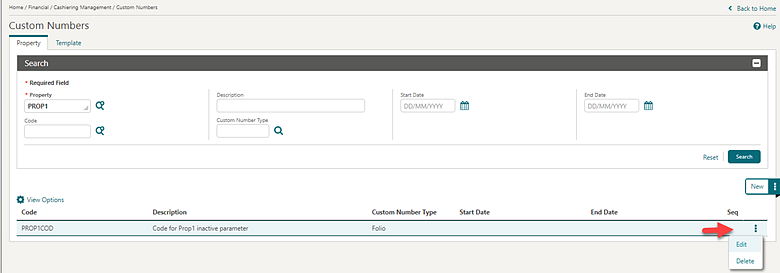 Editing, deleting custom numbers Editing, deleting custom numbers