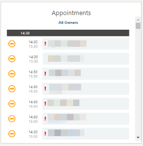 This image shows Appointments.