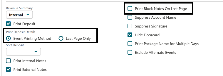 This image highlights new Banquet Event Order Report Parameters This image highlights new Banquet Event Order Report Parameters
