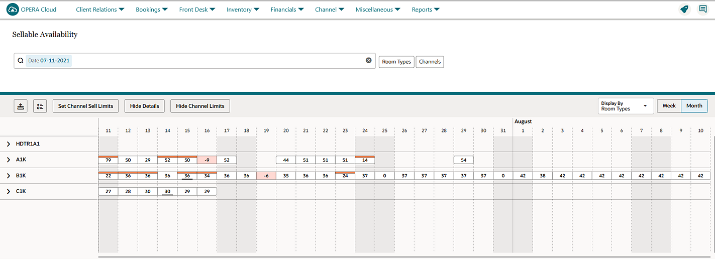 This image displays Sellable Availability This image displays Sellable Availability