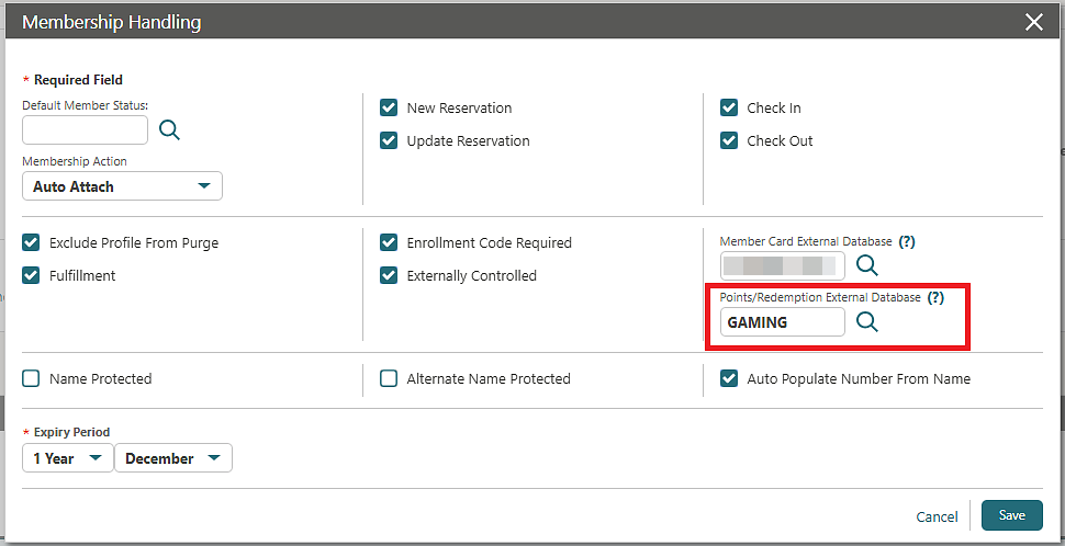 Membership Handling screen. Membership Handling screen.
