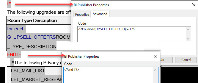 Placeholders defining conditional block between <?IF()> and <?end if?> Placeholders defining conditional block between <?IF()> and <?end if?>