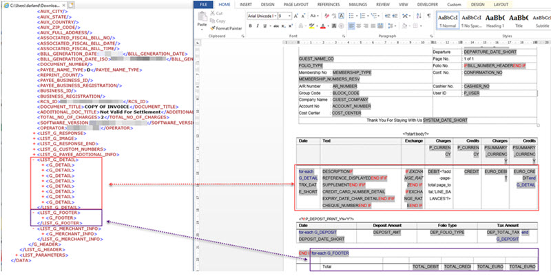 XML file that correspondence to a folio RTF template XML file that correspondence to a folio RTF template