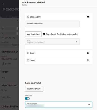 Add Payment Method screen.