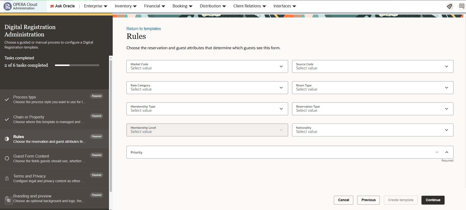 Digital Registration Administration new template creation. Digital Registration Administration new template creation.