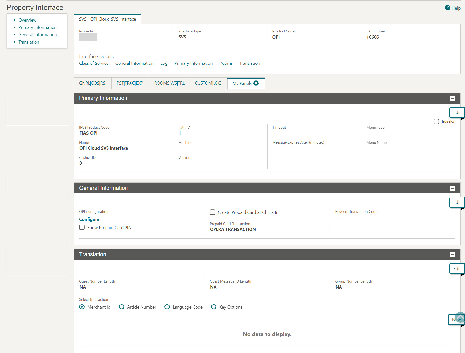 This image shows General information details This image shows General information details
