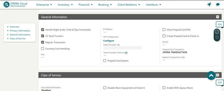 This image shows General Information tab with Configure link This image shows General Information tab with Configure link