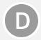 Gray circle with white letter "D".