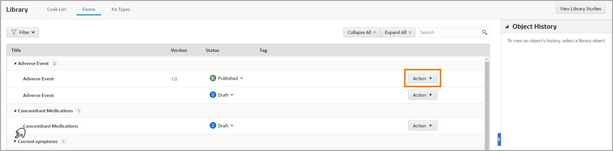 A screenshot of the Forms tab where you can edit a form's attributes