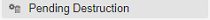 Pending destruction kit status