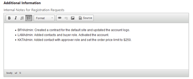 rich-text editor for an account rich-text editor for an account