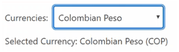 Currency example - result Currency example - result