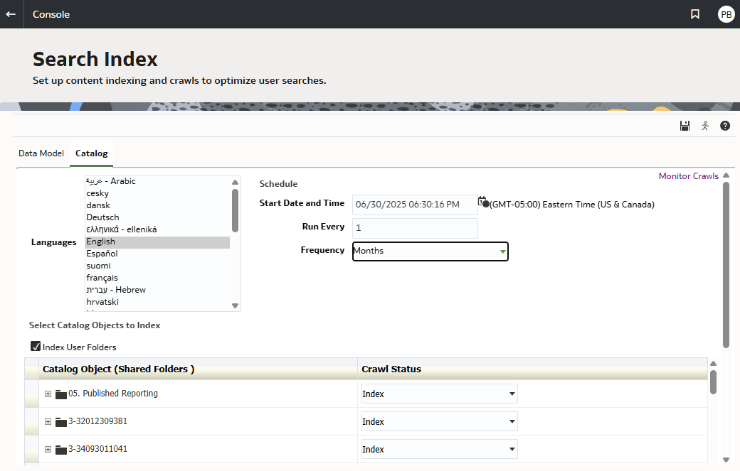 Description of search-index-dialog.png follows Description of search-index-dialog.png follows