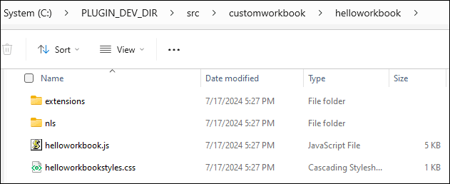 Description of windows-skeleton-workbook-folder-structure.png follows