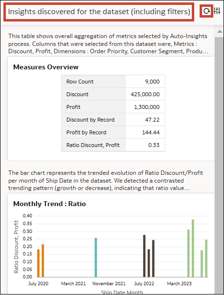 Description of autoinsights-filter-refresh.png follows Description of autoinsights-filter-refresh.png follows
