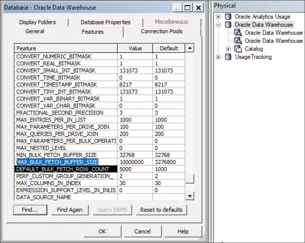 Description of ceal_database_odw_settings.jpg follows