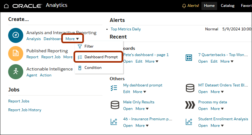 Description of create-new-dashboard-prompt.png follows Description of create-new-dashboard-prompt.png follows