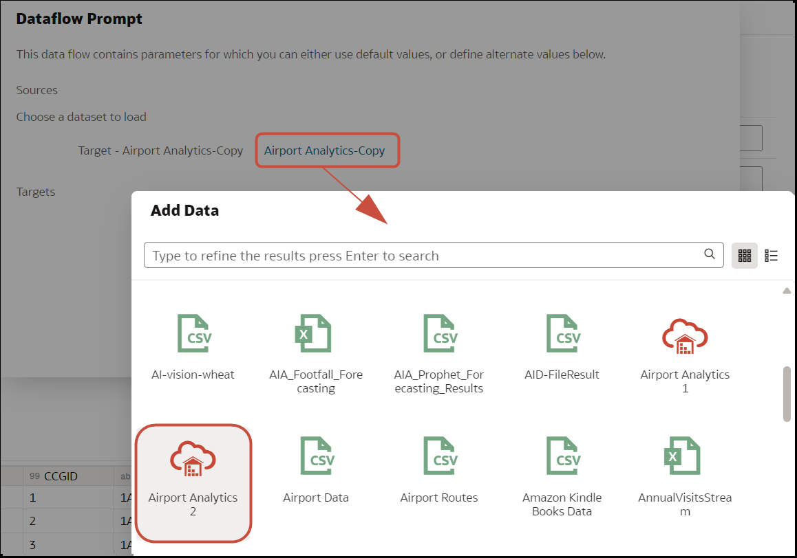 Description of data-flow-prompt.png follows
