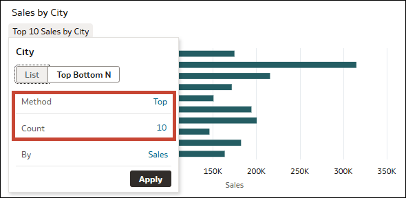 Description of params-topbottomn-salesbycity-filterdialog.png follows Description of params-topbottomn-salesbycity-filterdialog.png follows