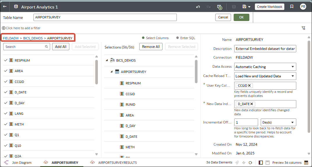 Description of verify-table-definition.png follows Description of verify-table-definition.png follows