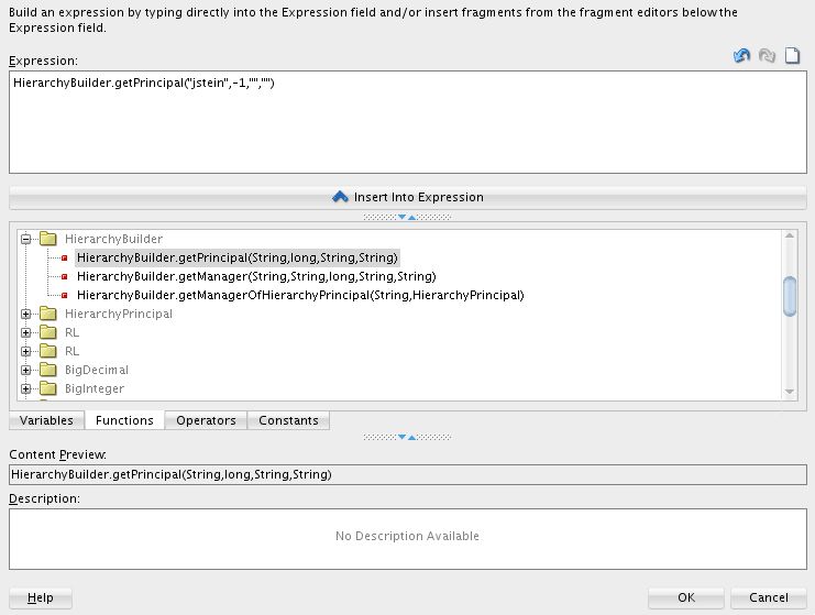HierarchyBuilder function HierarchyBuilder function