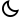 Icon of a crescent moon
