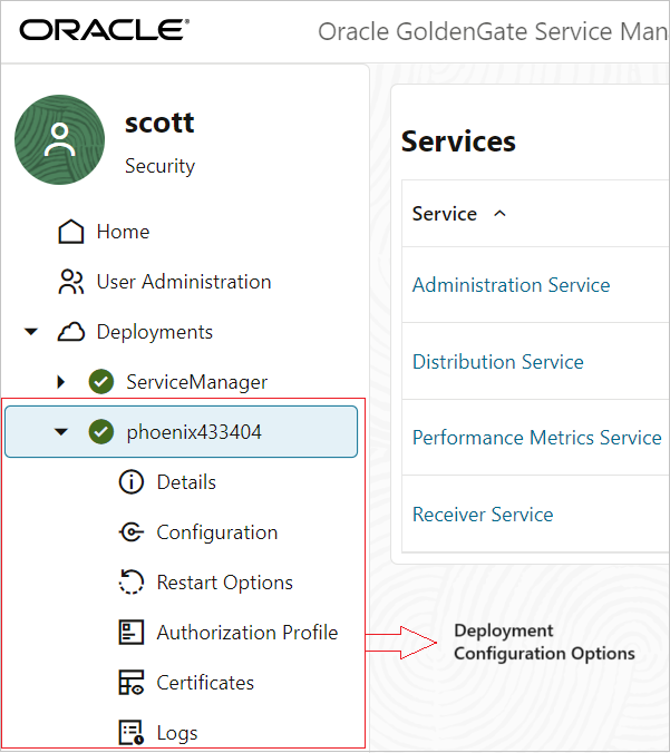 Deployment configuration options
