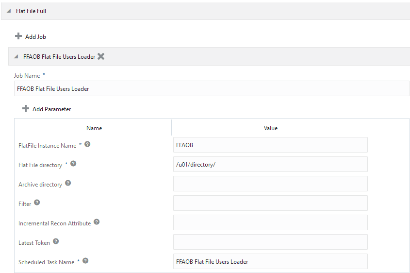 Example for Flat File Full Example for Flat File Full