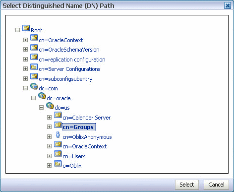 Description of odsm-select-dnpath-group.gif follows Description of odsm-select-dnpath-group.gif follows