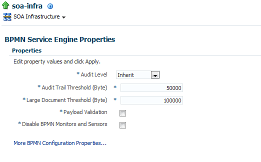 Description of soaadmin-bpmn-props.png follows Description of soaadmin-bpmn-props.png follows